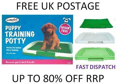 DOG PUPPY POTTY TRAINER TOILET INDOOR TRAY INDOOR GRASS TRAINING PAD