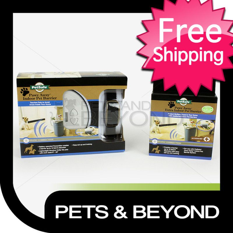 PETSAFE PAWZ AWAY INDOOR DOG FENCE PET BARRIER 2 ZONES