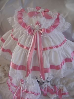 DREAM NEWBORN ROMANY BABY GIRL DRESS HBD 17 19 REBORN DOLLS