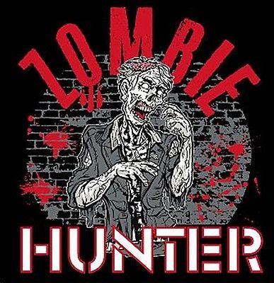 MENS T SHIRT ZOMBIES HUNTER S M L XL 2X 3X 4X 5X SKELETON COOL TOP