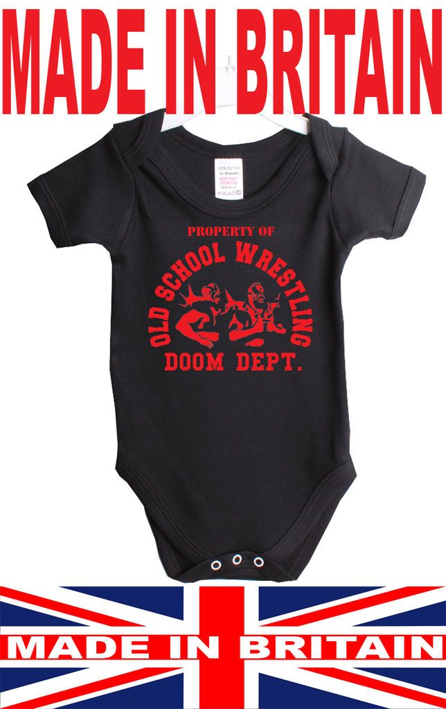 LEGION OF DOOM BABY GROW OLD SCHOOL WRESTLING WWE JW29