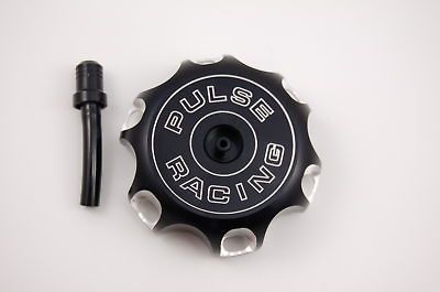 PULSE BILLET CAP&VENT KAWASAKI KX 250F & KX450F 2006 2013 BLACK