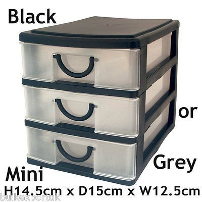 DRAWER MINI STORAGE SMALL BOX OFFICE ORGANISER JEWELLERY CHILDREN