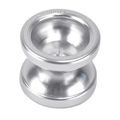 New Magic YoYo T6 silvery Aluminum Alloy Metal Professional Yo Yo with