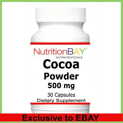 Bottles Cacao Powder, COCOA, Maintain Healthy Blood Pressure, 500 mg