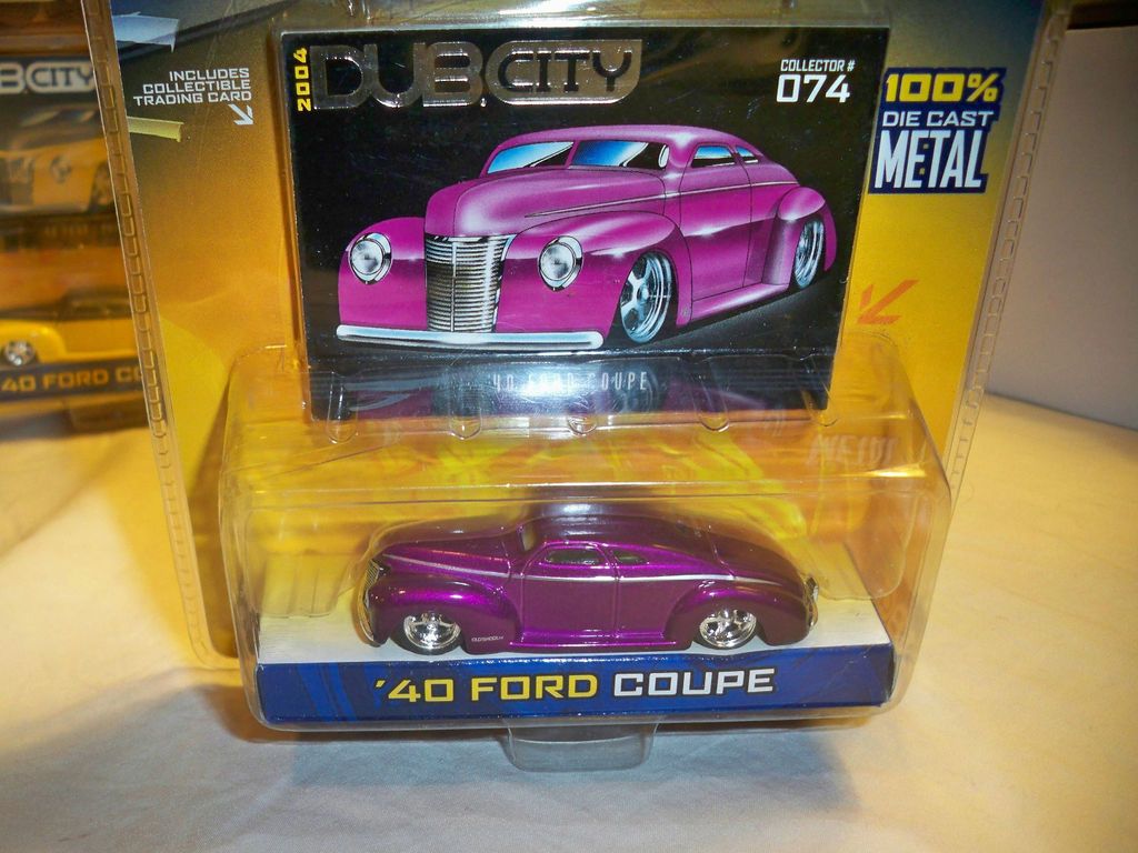 JADA 1/64 DUB CITY PURPLE 1940 FORD COUPE NEW IN PACK MIP NIP