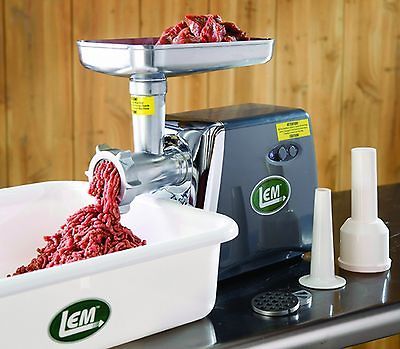 LEM Electric Meat Grinder #8 Countertop Unit 575 Watts,1113