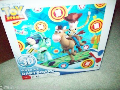 TOY STORY SUPER 3 D DARTBOARD INCLUDES 4 MAGNET DARTS 2 STANDS DARTBOA