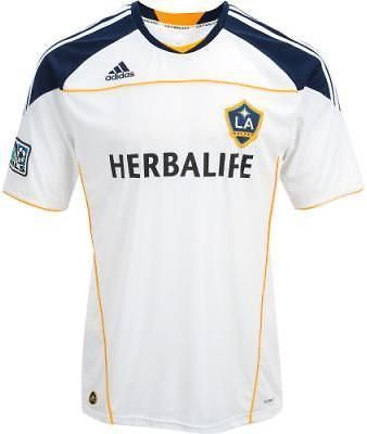 NEW Mens S M L XL 2XL ADIDAS MLS LA Galaxy Home Replica Soccer Jersey