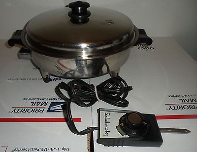 SALADMASTER 11 ELECTRIC OIL CORE SKILLET #17815/ FRY PAN+VAPO LID