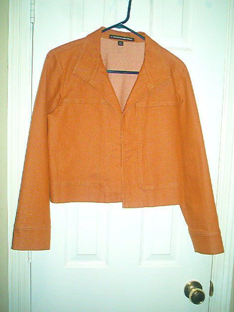 WOMENS CROP JACKET BY COMPANY ELLEN TRACY SIZE 8 PETITE