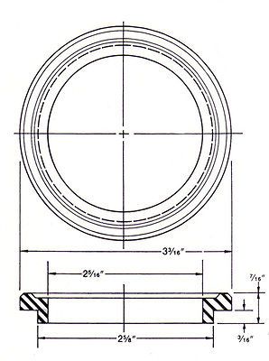 Eljer Close Couple 2 Piece Toilet Tank Gasket 4904333