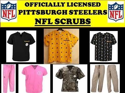 PITTSBURGH STEELERS SCRUB TOP PITTSBURGH STEELERS SCRUB PANTS STEELERS