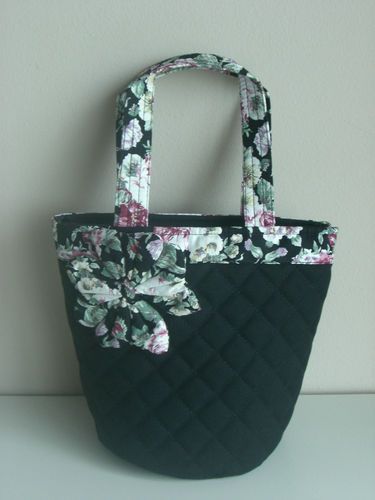 Gorgeous Small City Handbag   Black & Floral   Fall / Winter 2012 2013