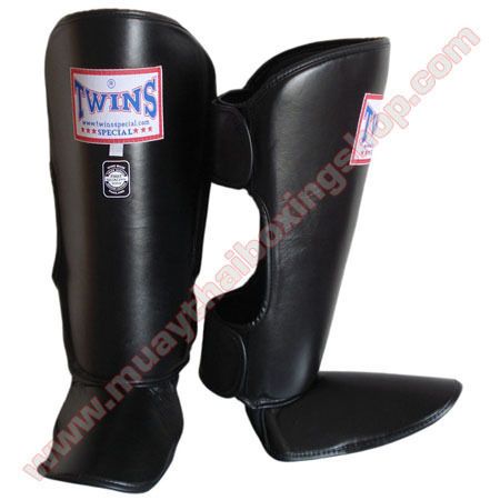 Twins Muay Thai Shin Guard SGL 2 Black Color Size M.