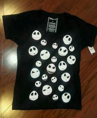 NEW  JACK SKELLINGTON TEE SHIRT NIGHTMARE CHRISTMAS LADIES