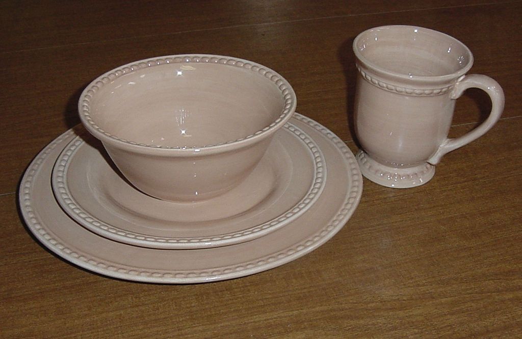 The Cellar 4 PIECE Place Setting Earthenware OVAL Terracotta TERRA