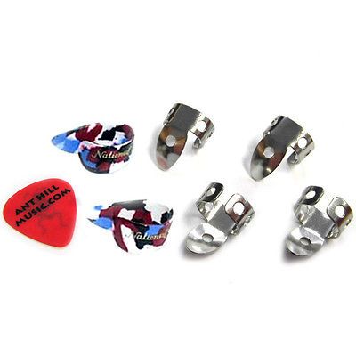 National Finger & Thumb Pick Set   4 Finger & 2 Thumb   Confetti