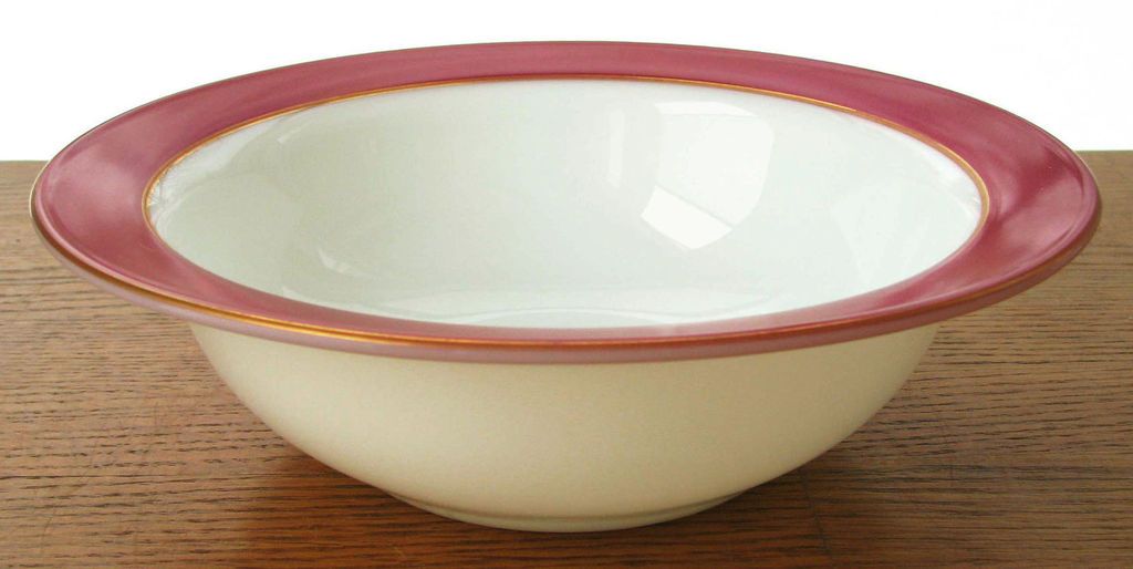 Dinnerware Royal Burgundy 28 oz. Serving Bowl w/Gold Trim VERY GOOD