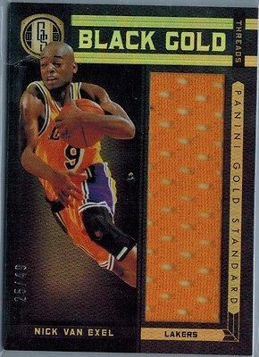 11/12 Panini Gold Standard Black Gold Threads Jersey Nick Van Exel