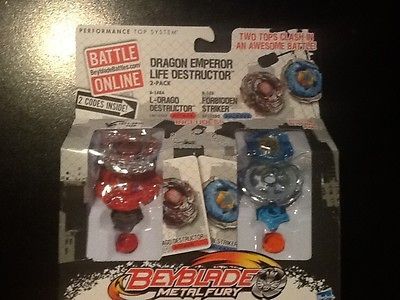 NEW BEYBLADE METAL FURY L DRAGO DESTRUCTOR/FOR BIDDEN STRIKER