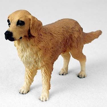 GOLDEN RETRIEVER Dog Hand Painted Canine Collectable Figurine Statue