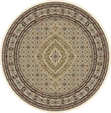 IVORY FREE S&H ROUND 8 X 8 ORIENTAL PERSIAN AREA RUG 90   ACTUAL 7 8