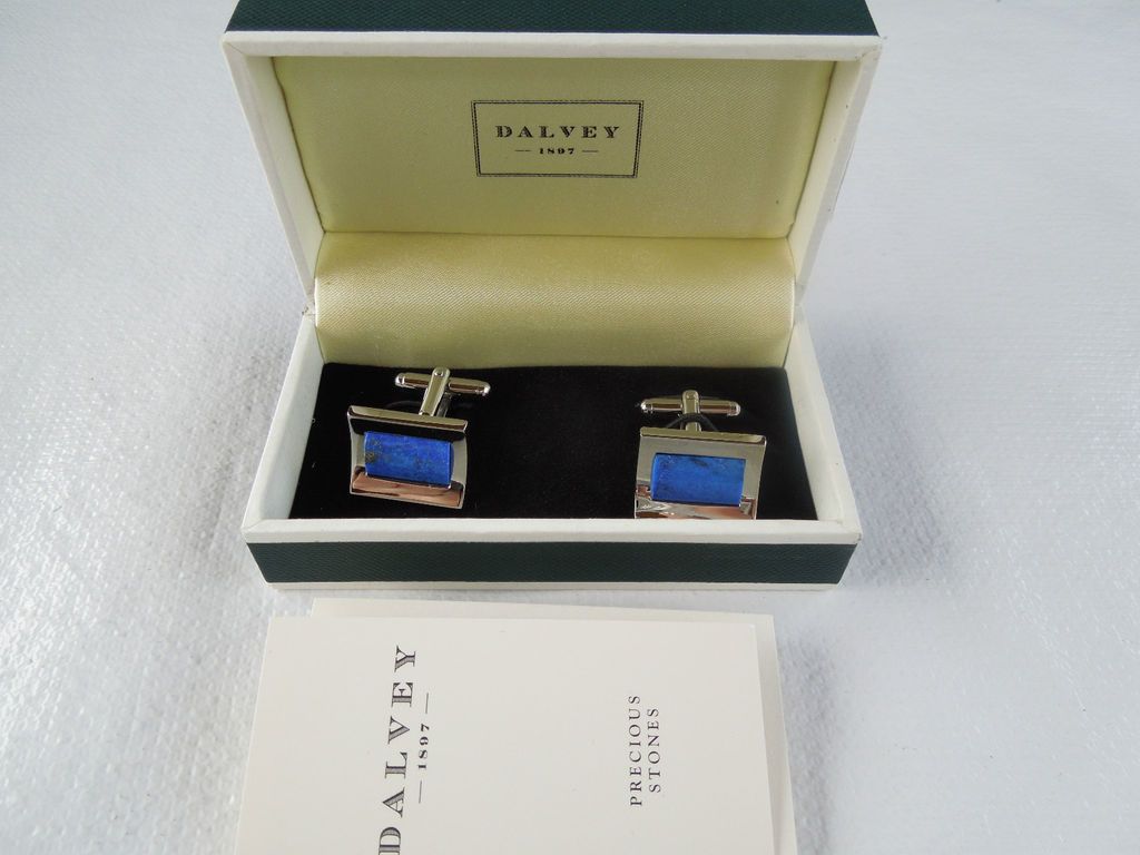 CUFFLINKS DALVEY MARINES LAPIS LAZULI   71036 00719