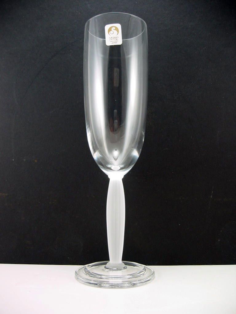 SASAKI CRYSTAL REGENCY CHAMPAGNE FLUTE NEW & UNUSED