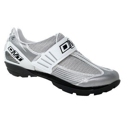 DMT Training Gym SPD Ground Spinning Shoe White Silver Black