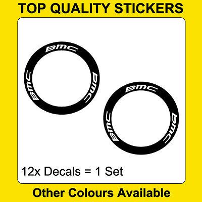 BMC Carbon Bike/Cycling/C ycle/Push Bike Wheel Decal Sticker Kit