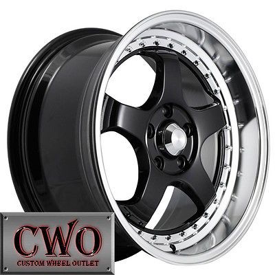 18 Black Konig SSM Wheels 5x114.3 5 Lug Maxima Eclipse Altima Lexus