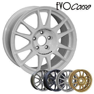 Mitsubishi Evo 7 8 9 18x8 Sanremo White Alloy Wheels Race Rally