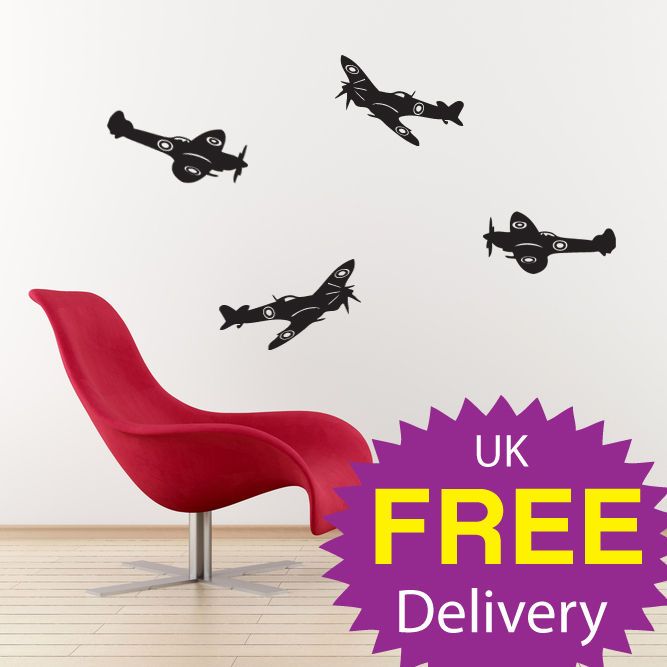 Wall Stickers Spitfire Plane