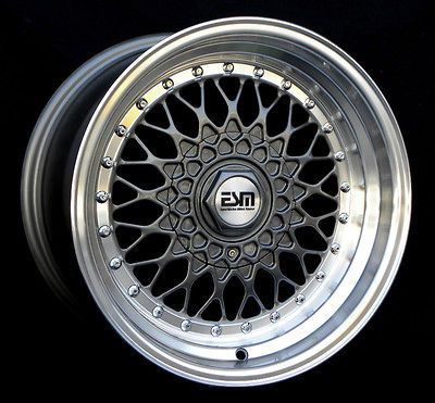 16x8 16x9 16 RS Style Wheels 4x100 ESM 002R BMW E30 (NON M3)