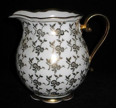 Seltmann Weiden Marie Luise Pitcher/Creame r Gold Flower