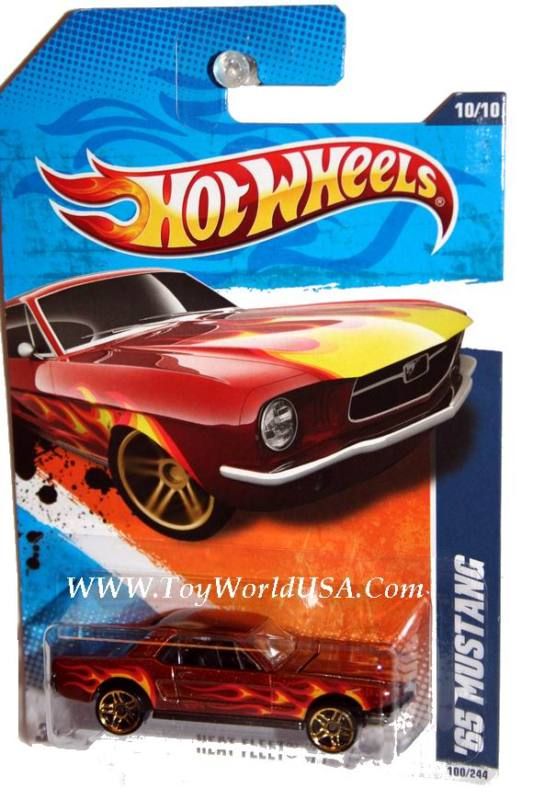 2011 Hot Wheels Heat Fleet 100 65 Ford Mustang