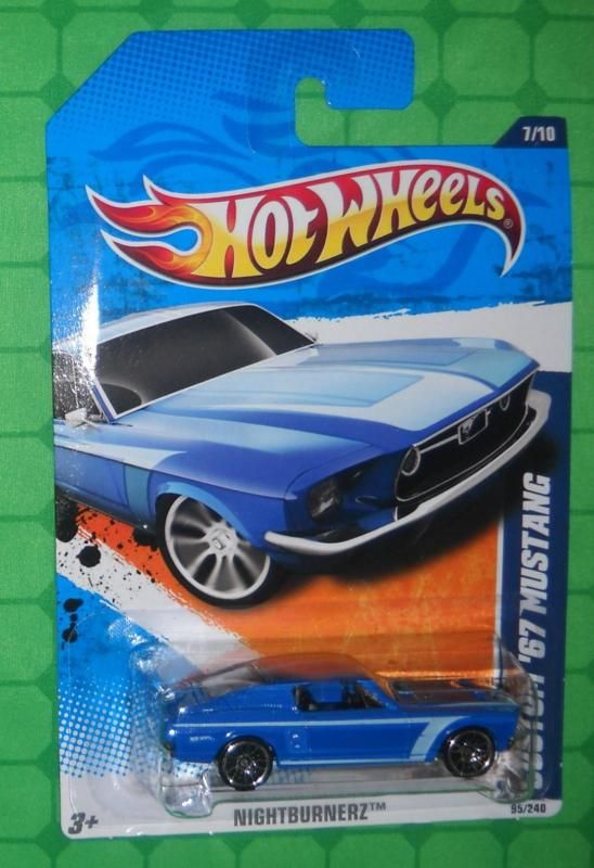 2010 Hot Wheels Nightburnerz Custom 67 Mustang Blue