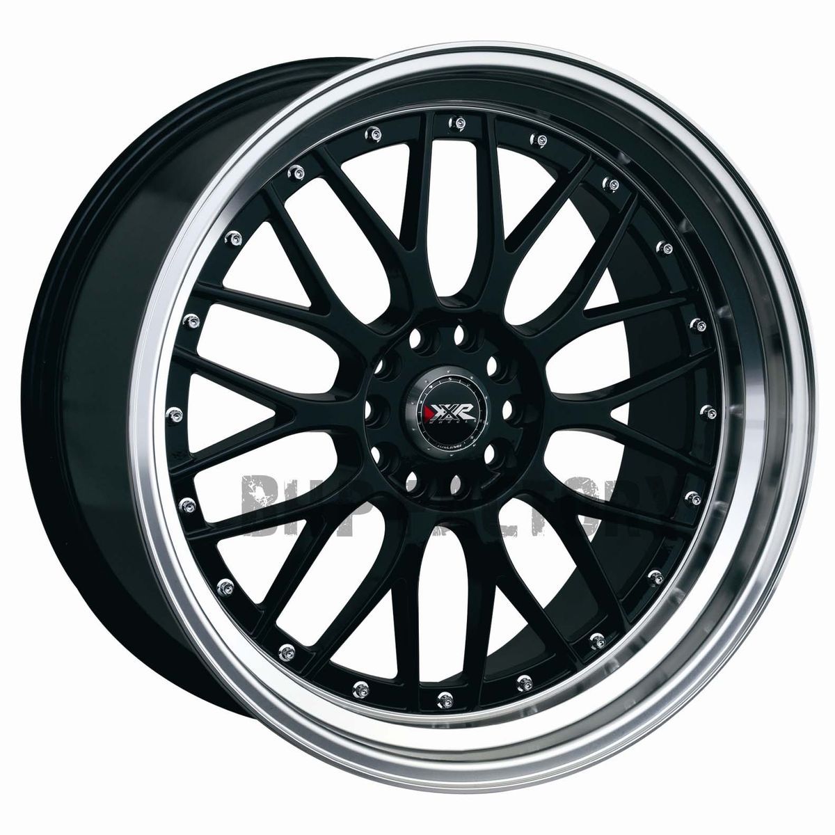 ET38 4x114 3 4x100 Black Lip Tuner BBs Alloys Rims Wheels Z1563