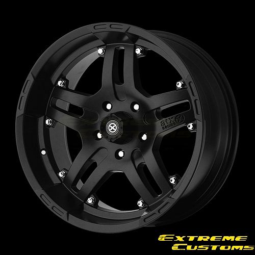 AX181 Artillery Teflon Black 5 6 8 Lugs Wheels Rims Free Lugs