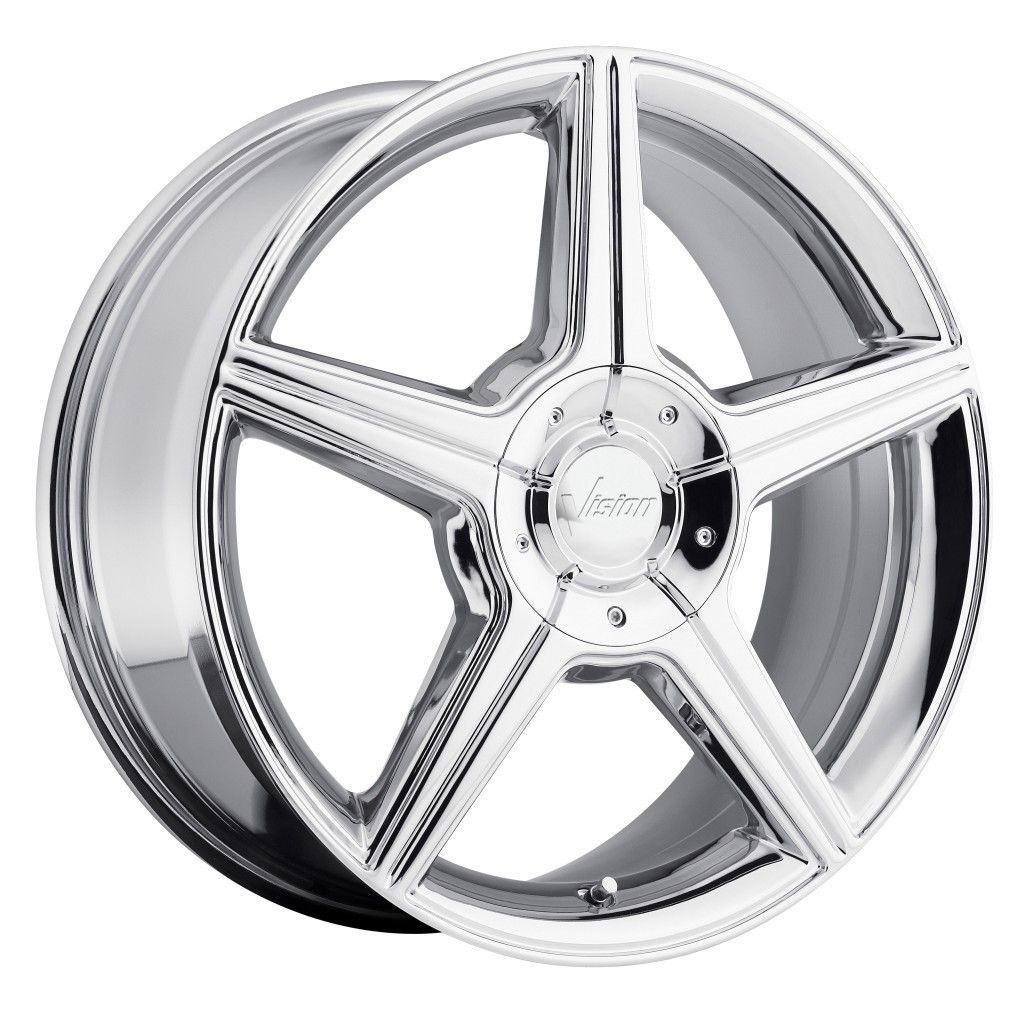 Chrome Wheels Rims 5x4 25 5x108 38 Continental LS Sable