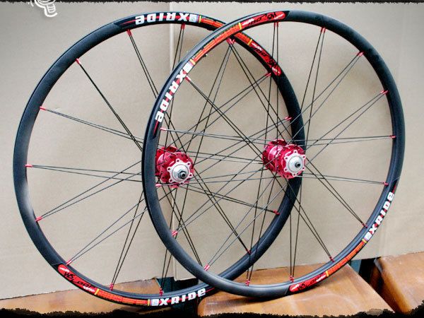 Twinpair Spokes XC Xride Rim 26 MTB Disc Brake Wheelset W16 Novatec