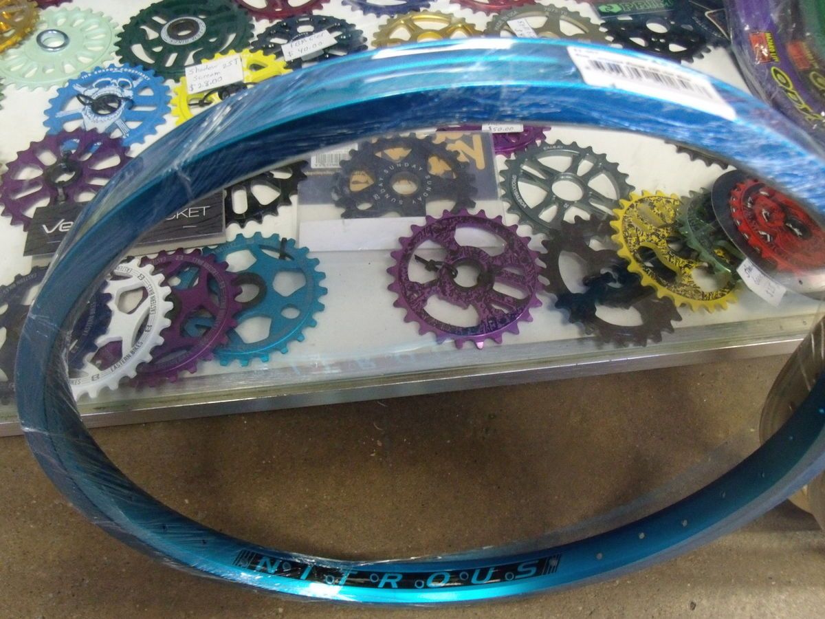 Nitrous Rings 36h 20 x 1 75 Hot Blue BMX Rim