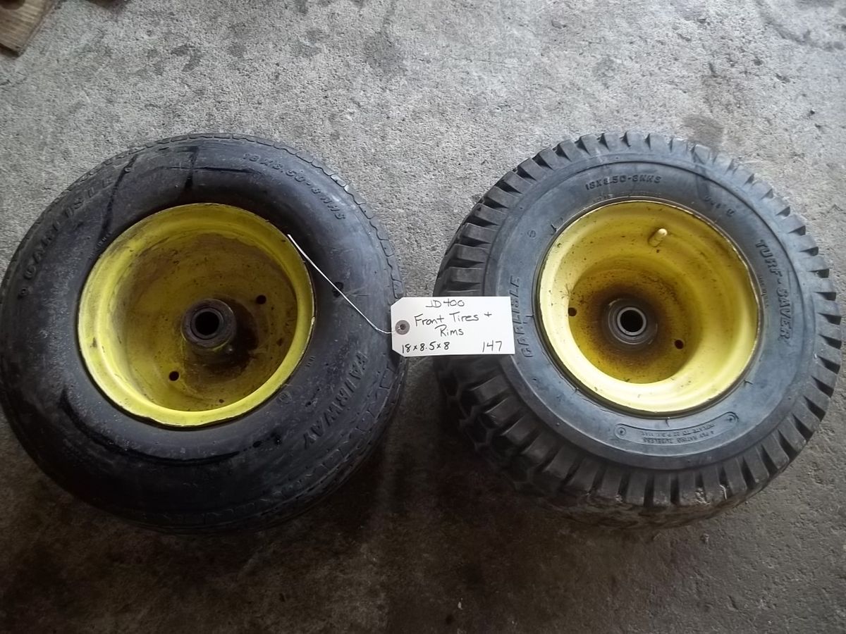 John Deere 400 Front Tires and Rims