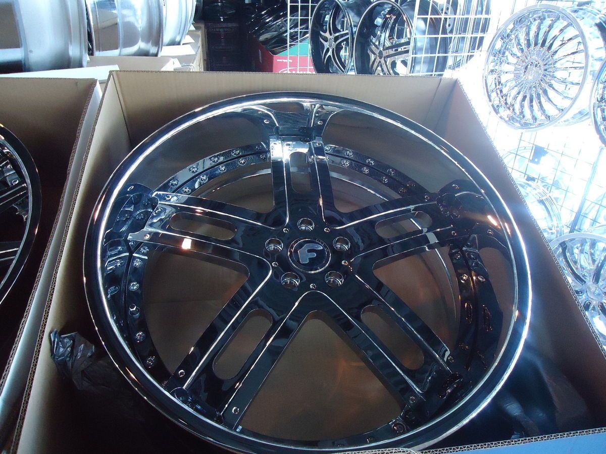 24 Forgiato Estremo Wheels Caprice Impala SS 5x5 Bolt Circle Old