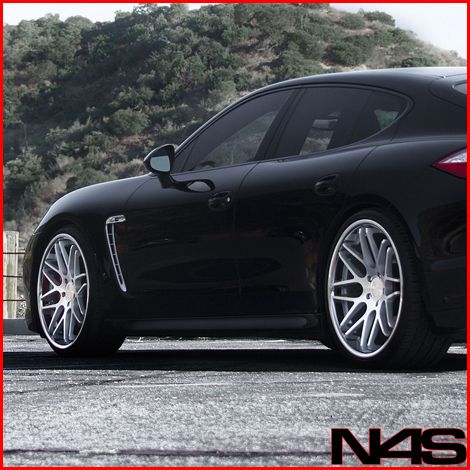 996 Carrera Vertini Magic Silver Concave Staggered Rims Wheels