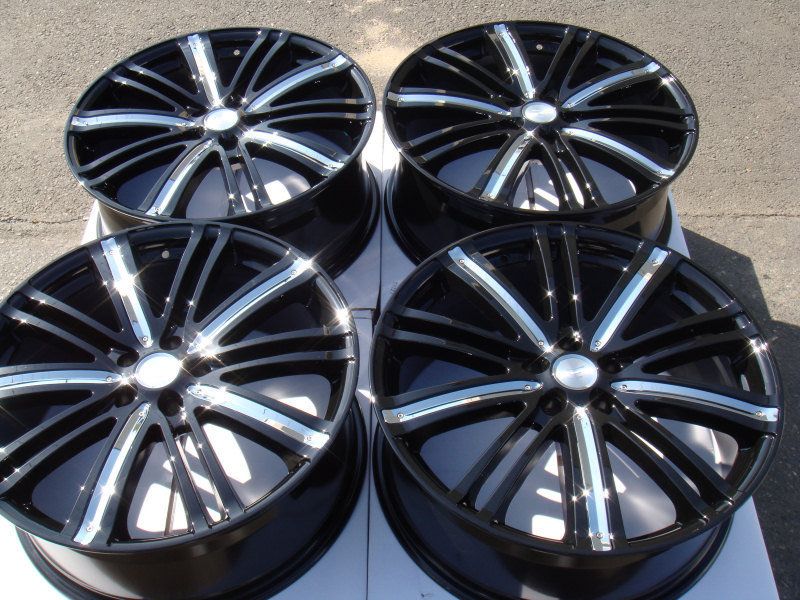 Black Effect Wheels Cadillac DTS Seville Pontiac Grand Prix 5 Lug Rims