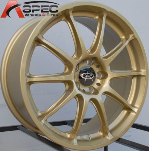 Rota Group A 17x7 5 5x100 ET48 56 1 Gold Rims Wheels