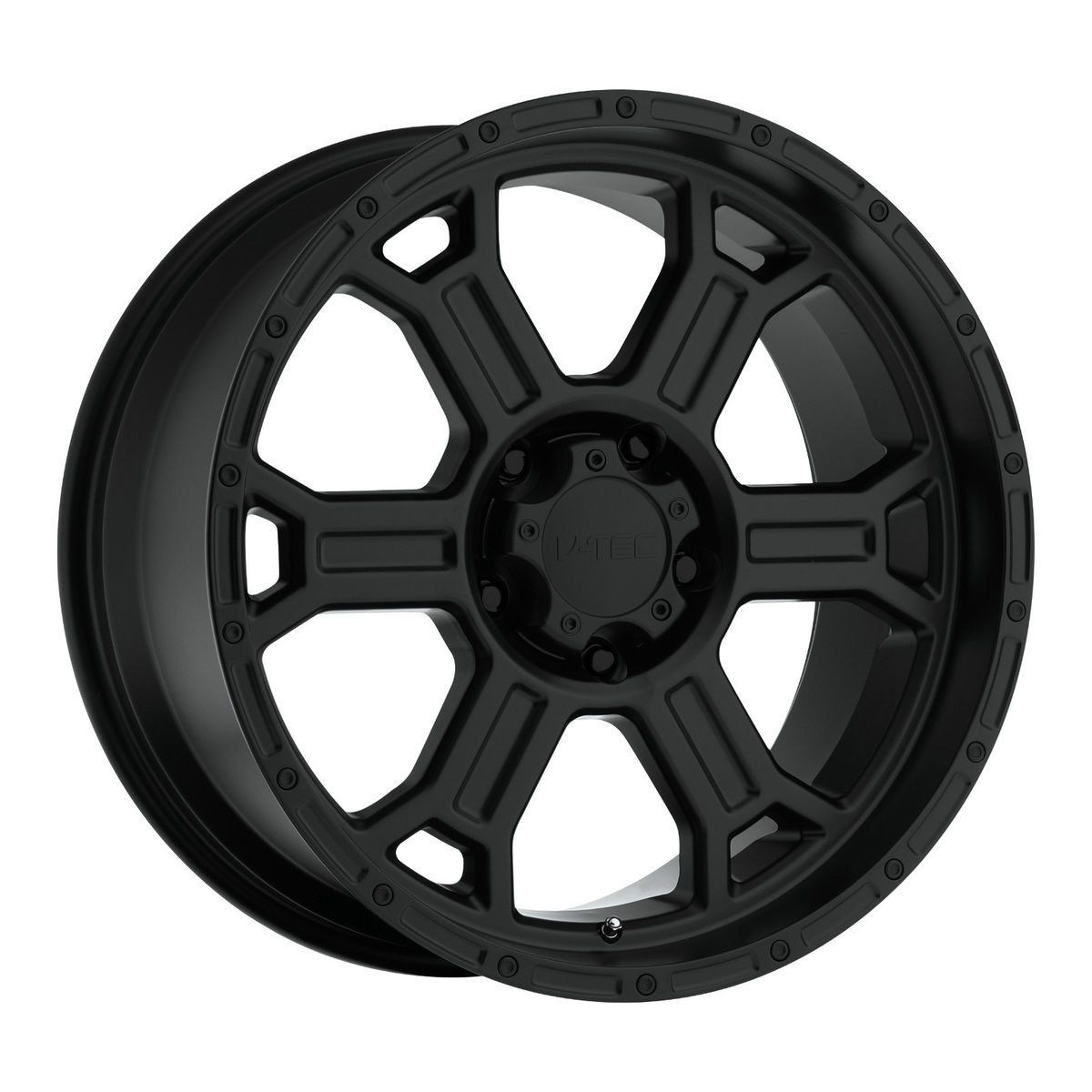 16 inch V Tec Raptor Black Wheels Jeep Wrangler Ranger