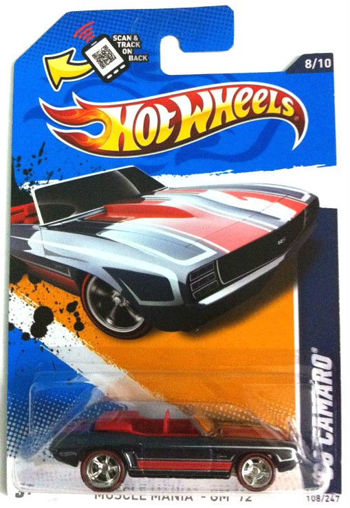 Hot Wheels 2012 69 Camaro Super Treasure Hunt